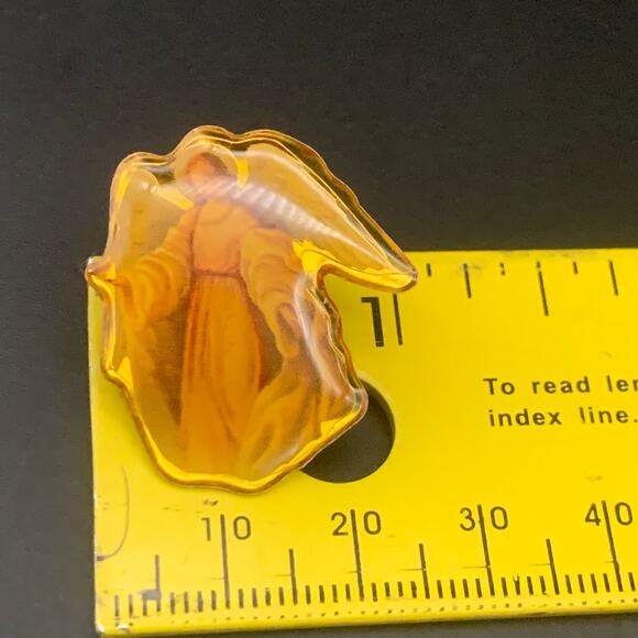 Vintage Guardian Angel Pin Brooch Religious - Picture 4 of 4